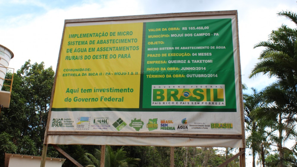 Projeto Nossa Água: melhorando a qualidade de vida da população rural do oeste do Pará