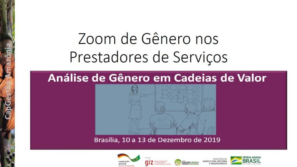 A apresentação traz um questionário para gerar a reflexão sobre a necessidade de adaptar os produtos e os serviços prestados e torná-los sensíveis ao gênero.