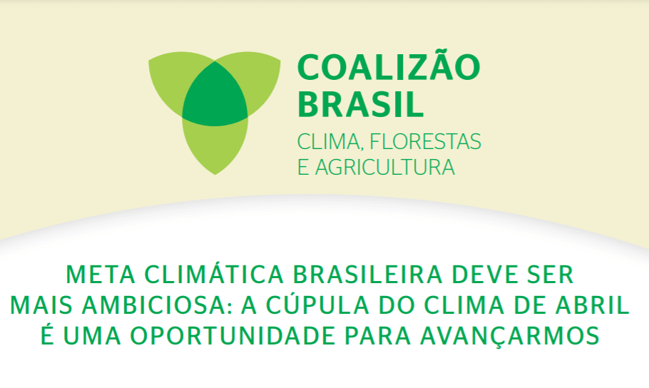 Meta climática brasileira: Cúpula do Clima é oportunidade para avançar