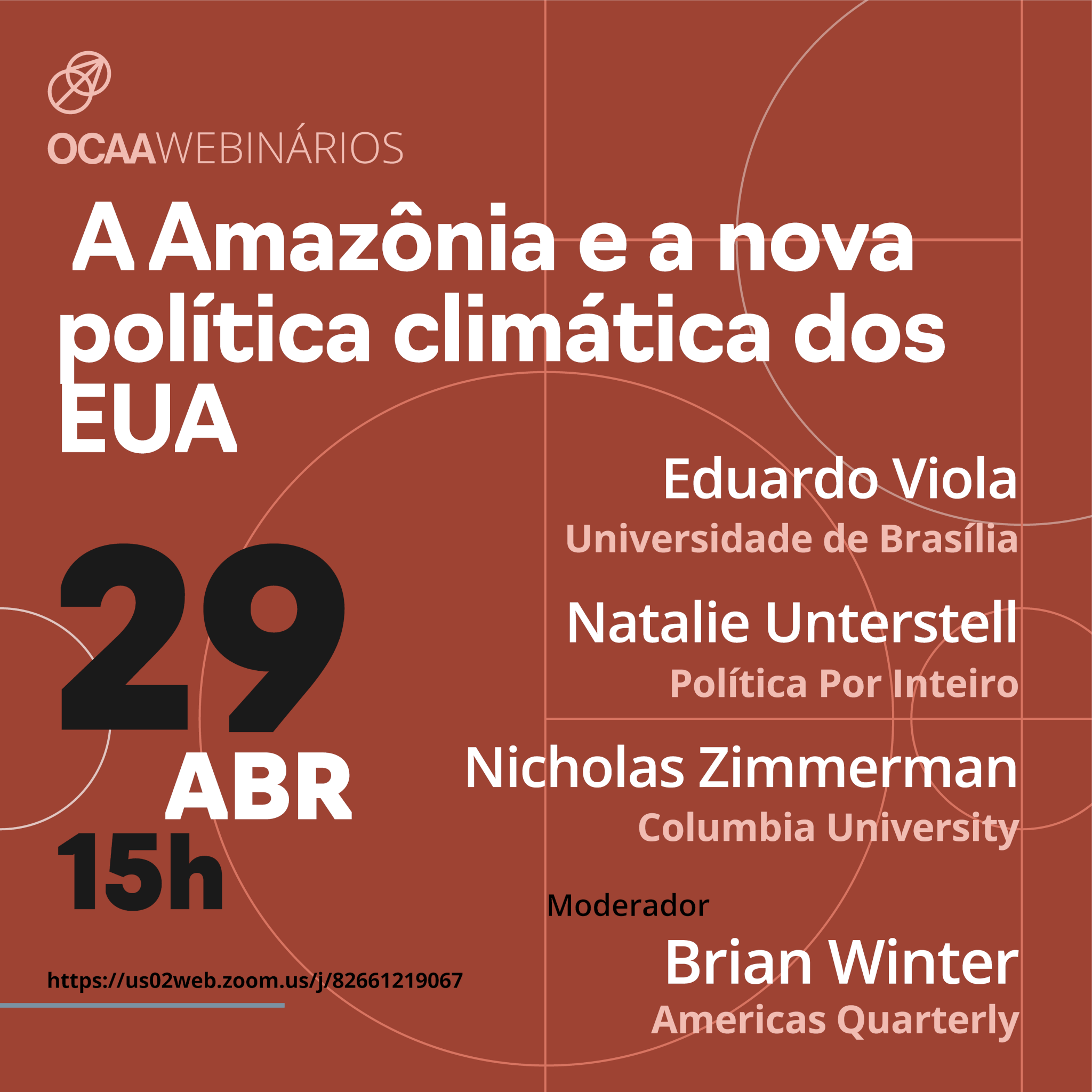 OCAA Webinários: a Amazônia e a nova política climática dos EUA